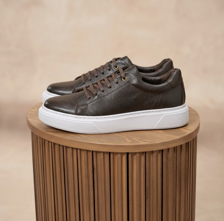 V210 NV espadrille cuir couleur marron