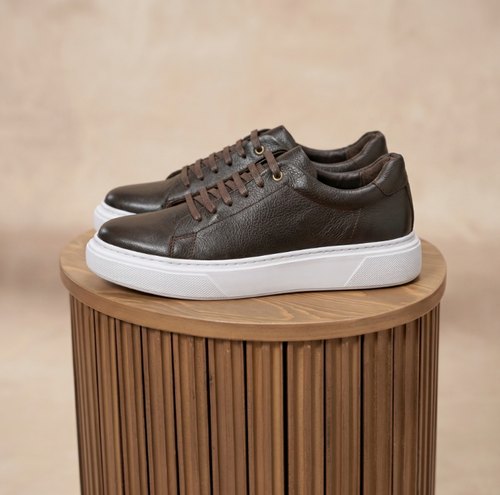 V210 NV espadrille cuir couleur marron