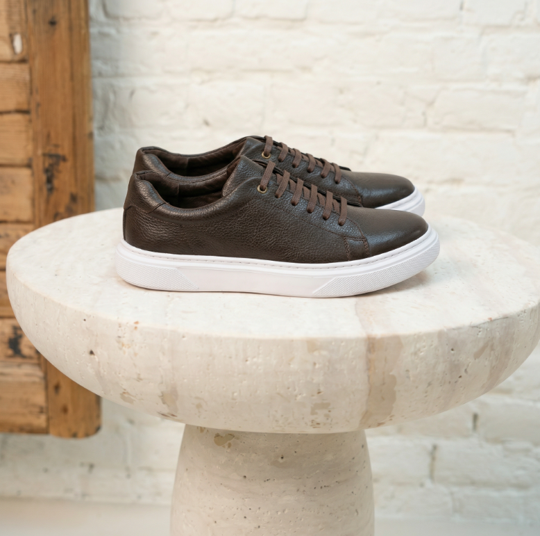 V210 NV espadrille cuir couleur marron